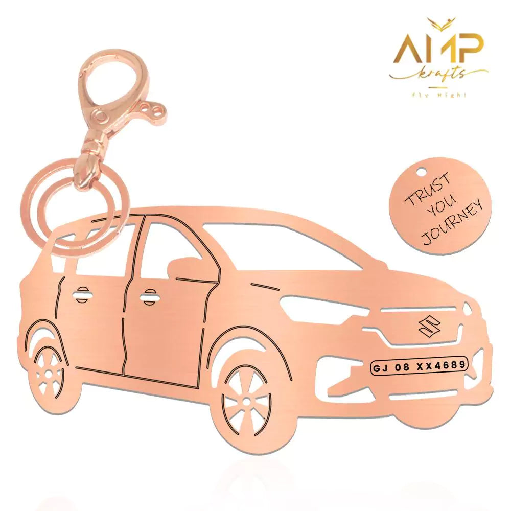 Premium stainless steel Ertiga 2022 keychain for gifting, custom engraving
