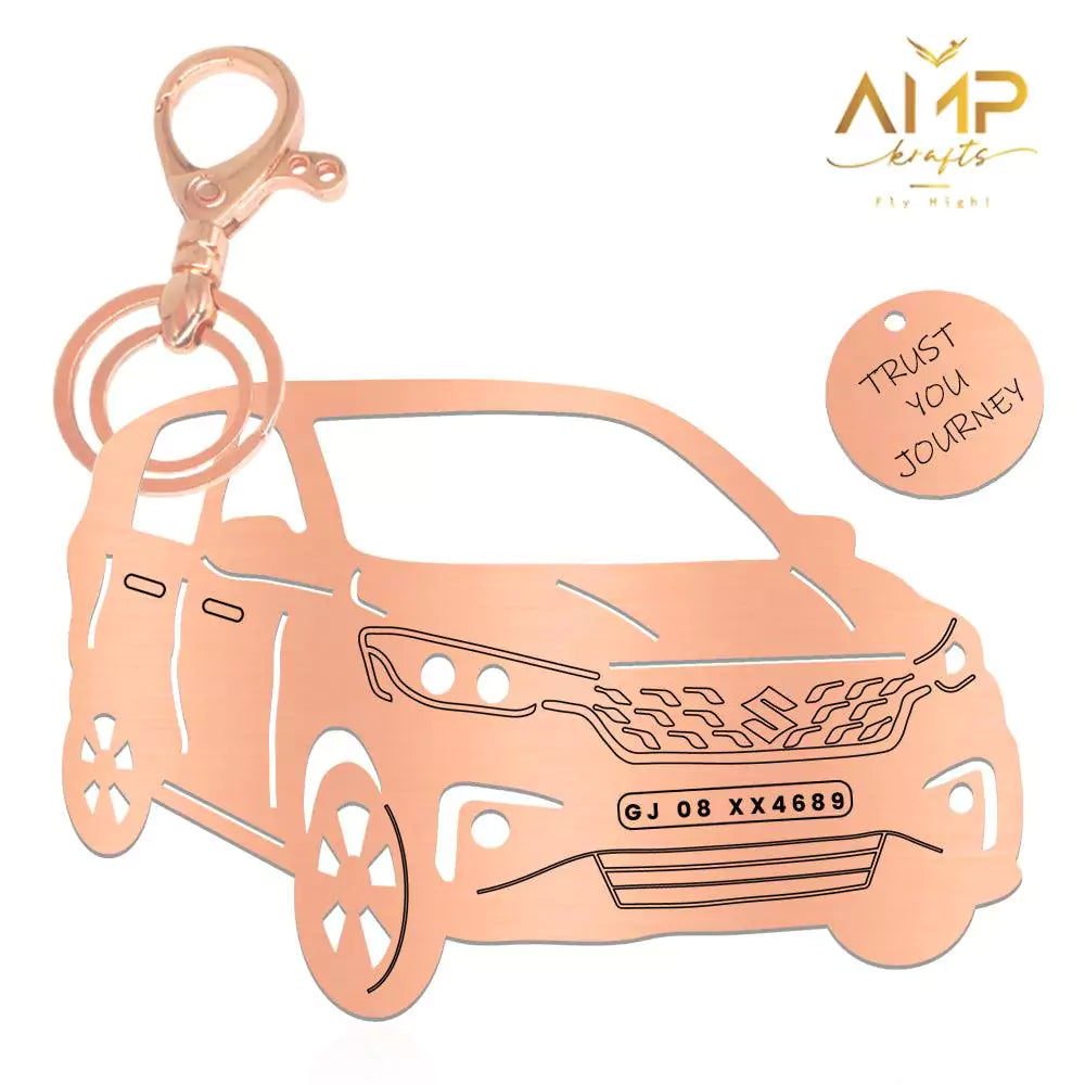 Maruti Suzuki Ertiga metal keychain, designed for regular handling