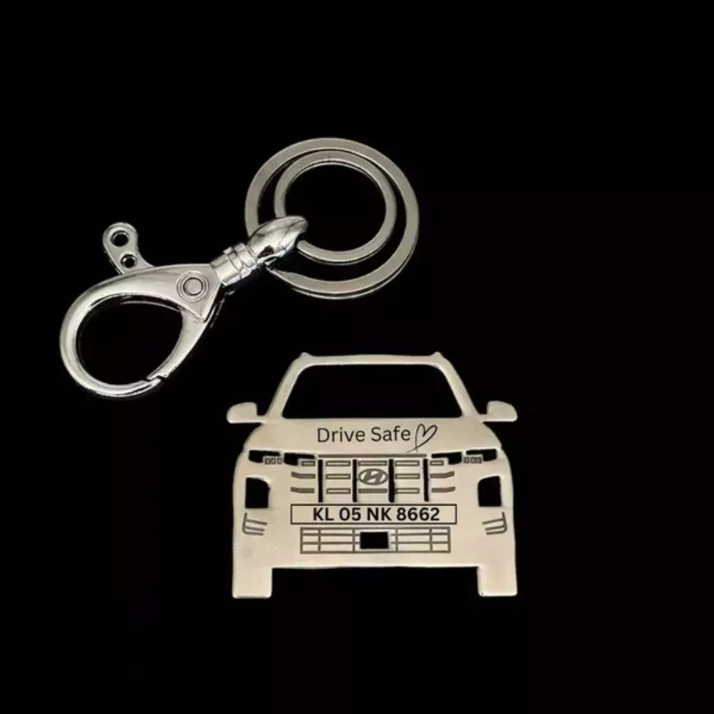 Hyundai Creta Facelift Personalized Keychain