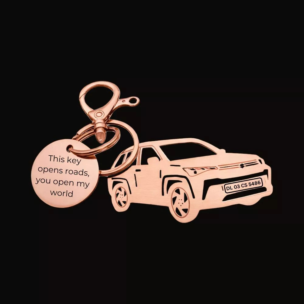Maruti Victoria keychain gift for car lovers premium finish