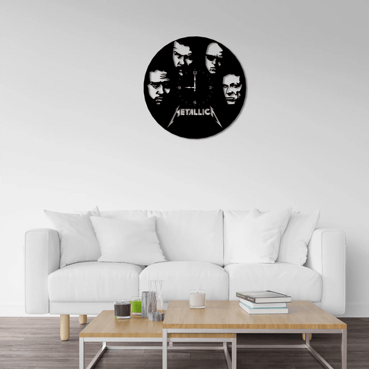 Metallica Metal Record Wall Clock - Ampkrafts