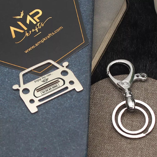 Mini Cooper personalized keychain, cute gift for someone special