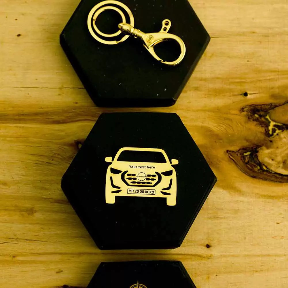Nissan Magnite stainless steel keychain gift for new car owners