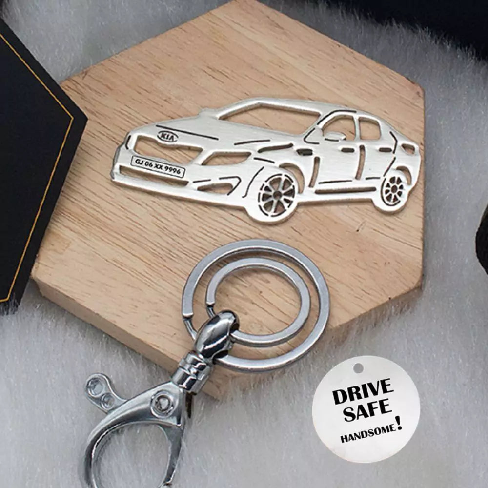Kia Optima personalized keychain, stylish accessory for daily drives