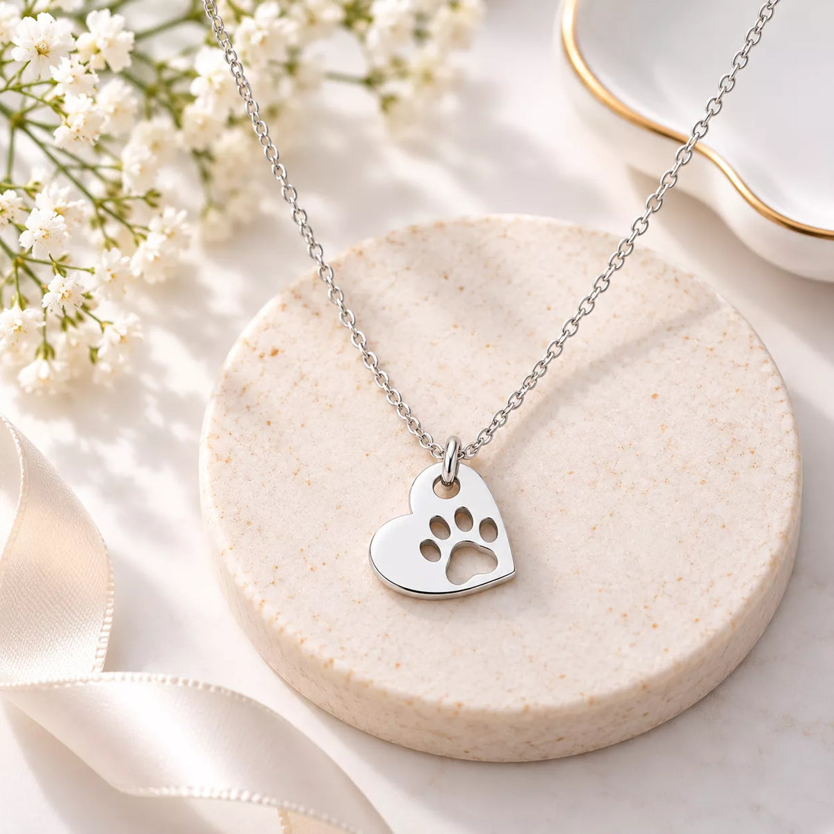 Pawprints of Love Pendant Necklace