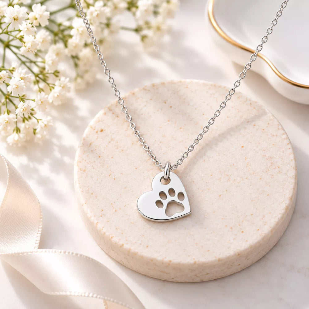 Pawprints of Love Pendant Necklace