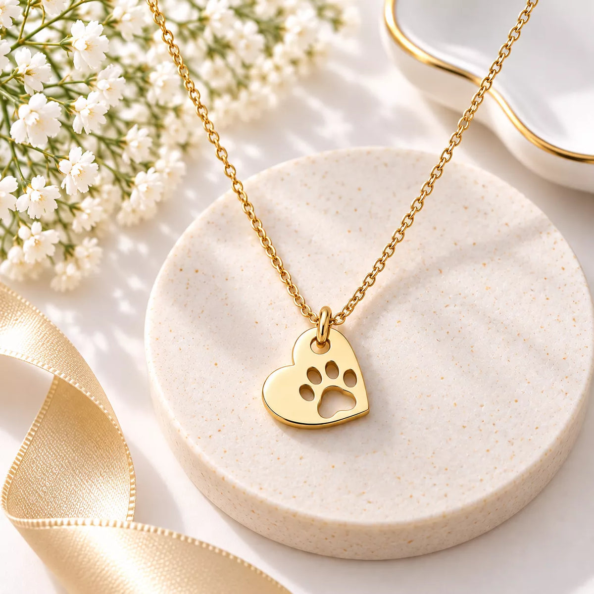 Pawprints of Love Pendant Necklace