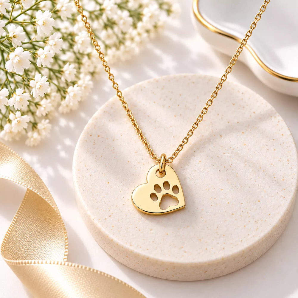Pawprints of Love Pendant Necklace