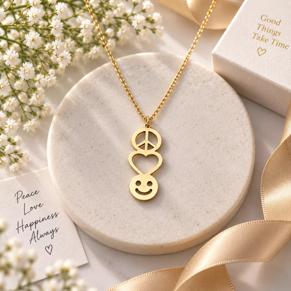 Peace, Love & Joy Pendant Necklace