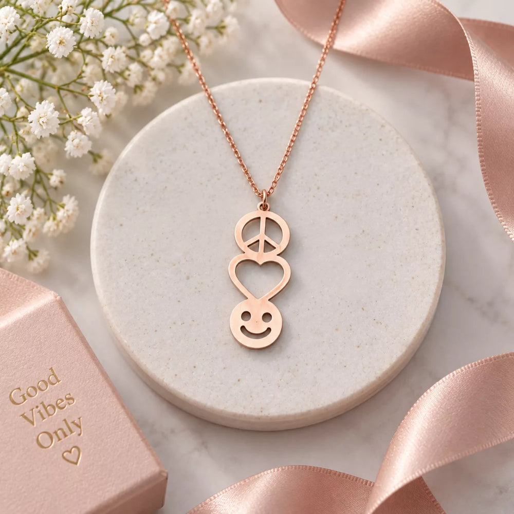 Peace, Love & Joy Pendant Necklace