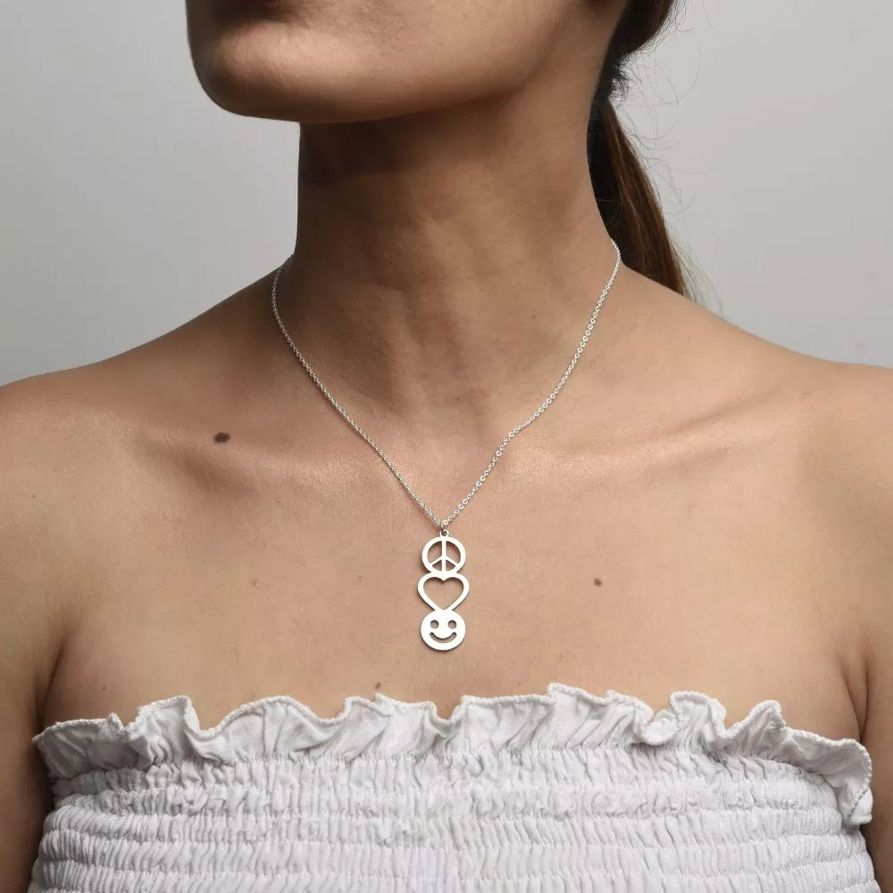 Peace, Love & Joy Pendant Necklace