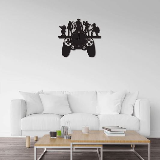 Playstation Metal Record Wall Clock, Original Playroom Decor, Wall Art for Game Lovers, and Christmas Present Idea for Son