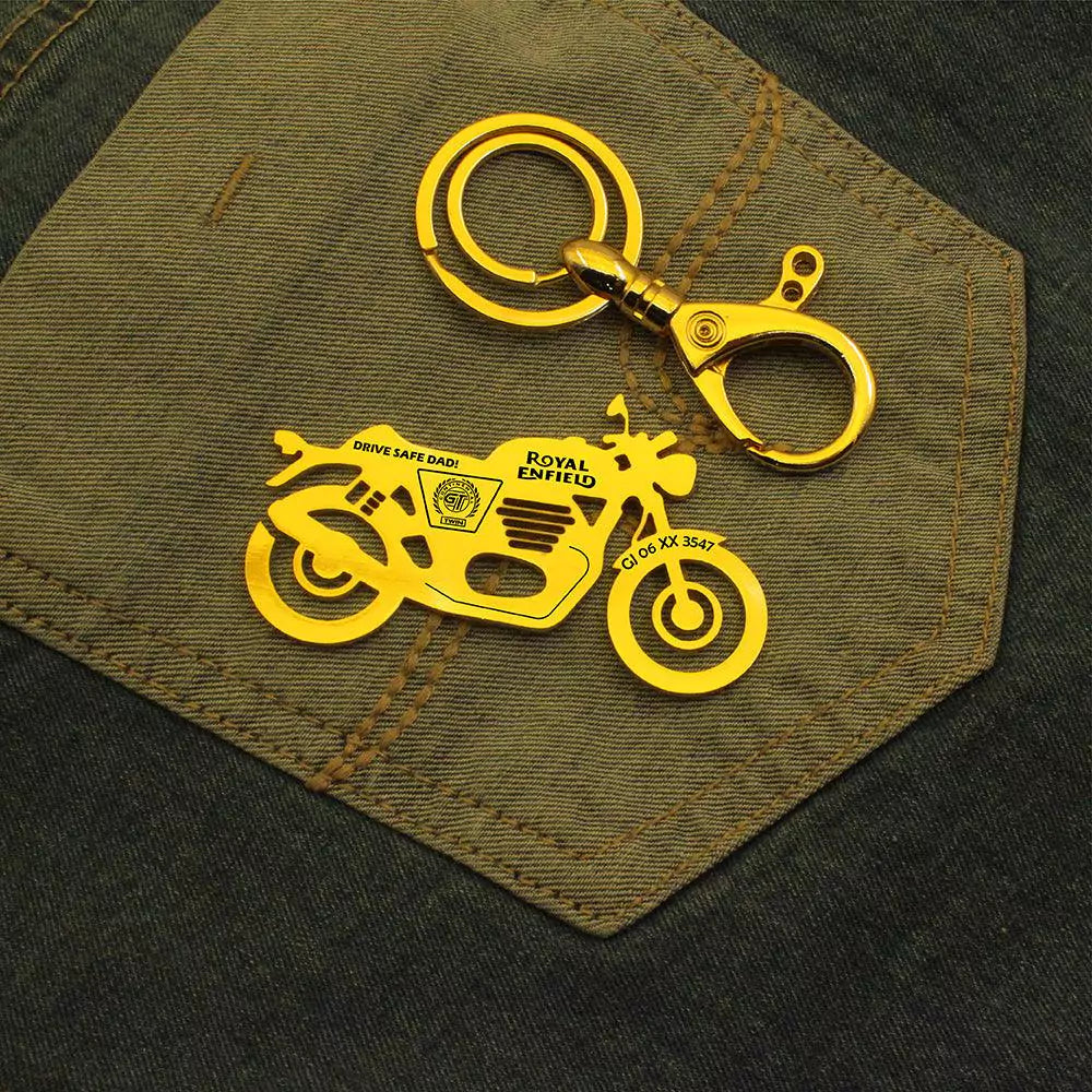 custom engraved Continental GT 650 keychain accessory
