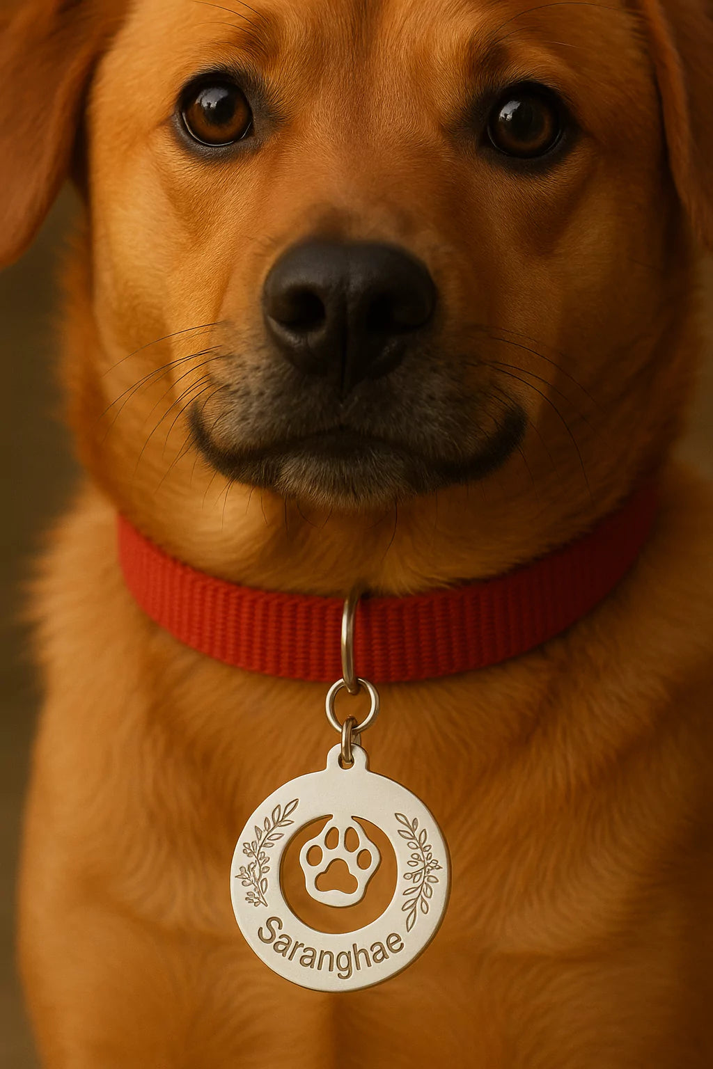 Paw Print Perfection Dog Collar Tag