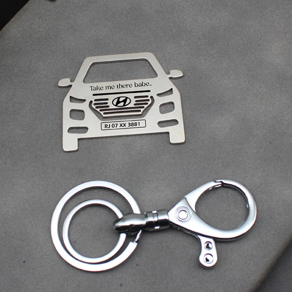 Hyundai Venue 2022 personalized keychain, perfect keepsake for car lovers