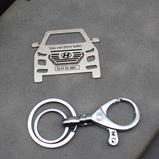 Hyundai Venue 2022 personalized keychain, perfect keepsake for car lovers