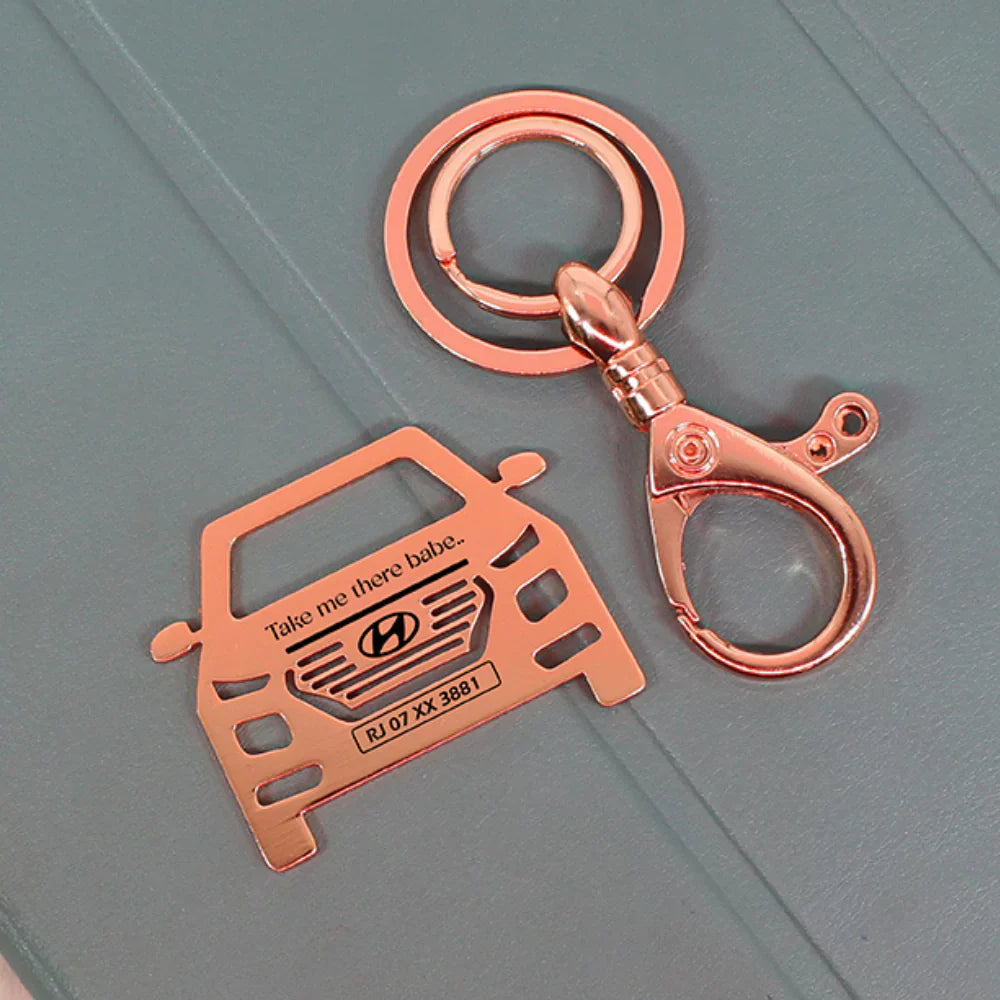 Sleek Hyundai Venue 2022 keychain for stylish car owners
