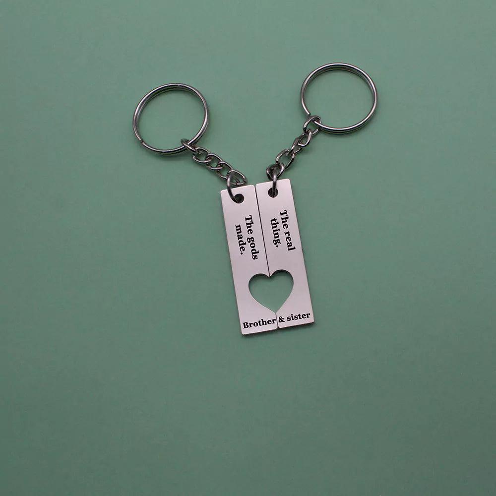 Split Sibling Bar Keychain - Ampkrafts