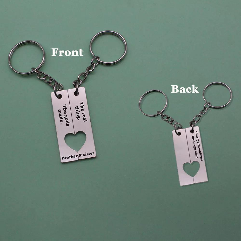 Split Sibling Bar Keychain - Ampkrafts