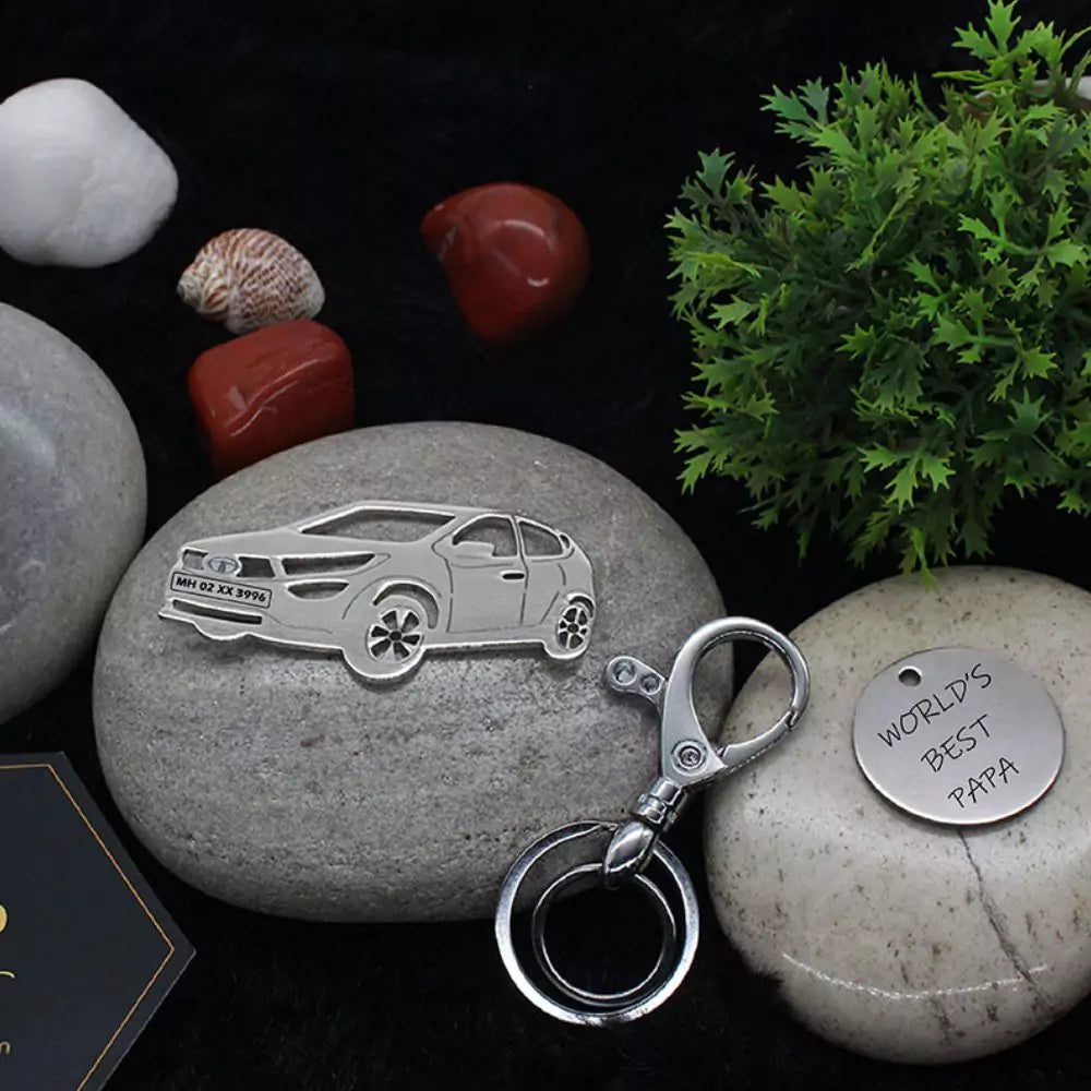 Birthday surprise for him or her, Tata Altroz personalized keychain gift