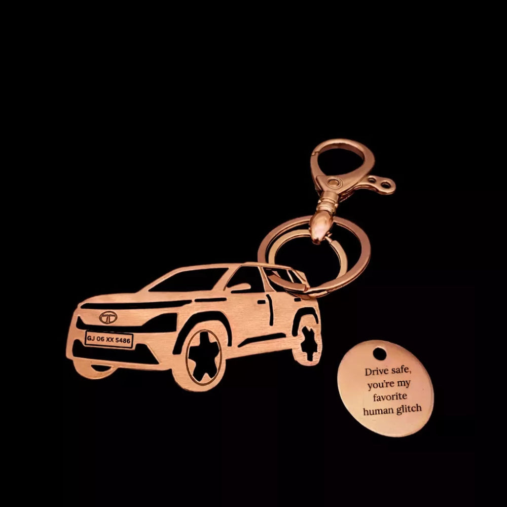 Engraved Tata Sierra keychain perfect gift for boyfriend husband or dad