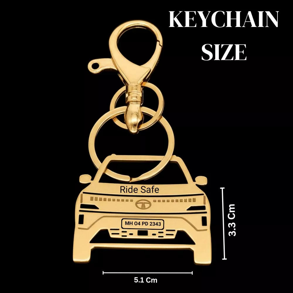 Custom Tata Sierra keychain romantic gift from girlfriend to boyfriend