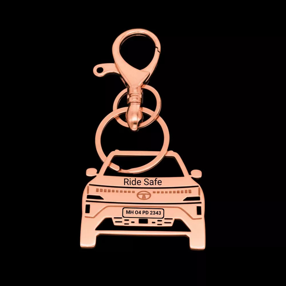 Stylish Tata Sierra keychain with engraving perfect friendship gift