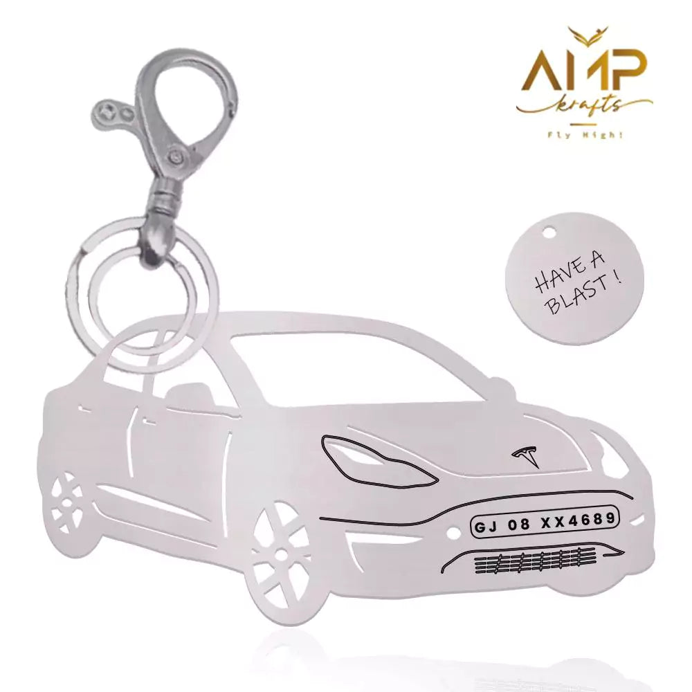 Model 3 car key accessory, subtle way to say drive safe