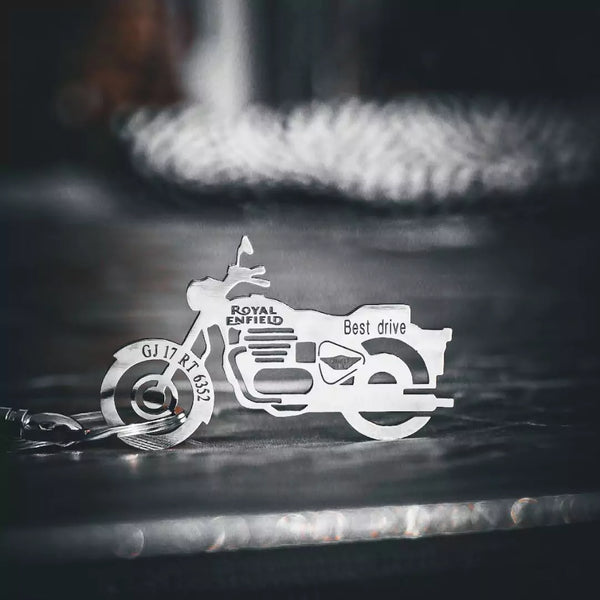Personalised Bike Keychain