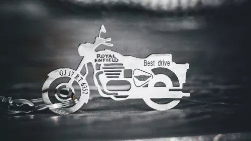 Personalised Bike Keychains