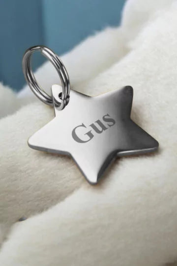 Star Dog Collar Tag