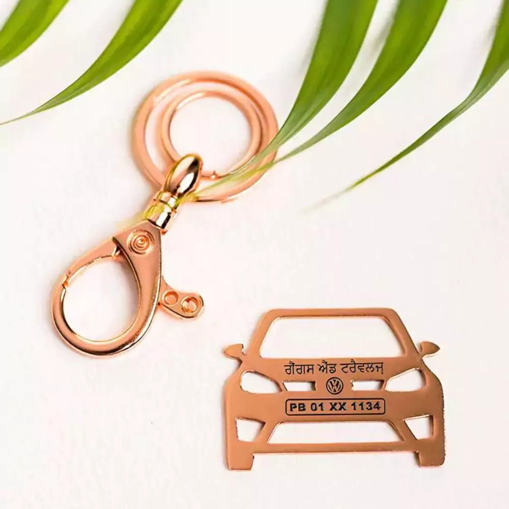 Volkswagen Polo name keychain, minimal and premium design