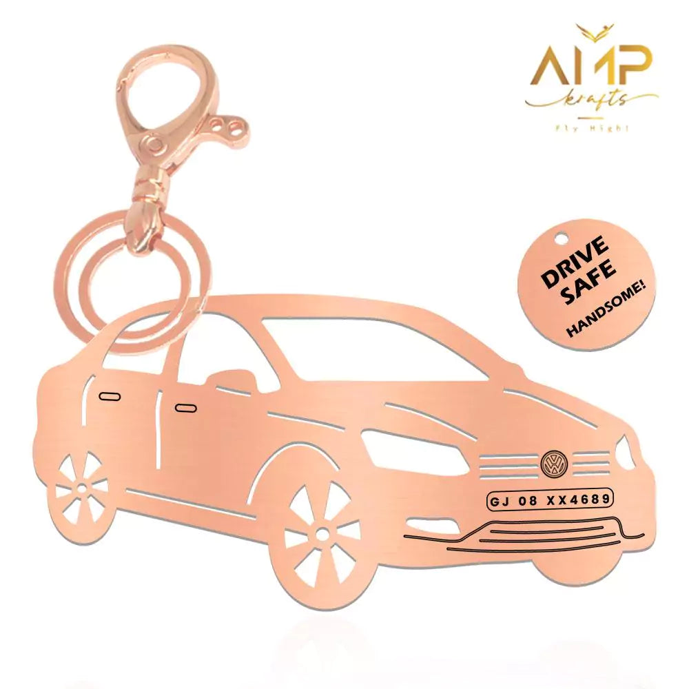 Volkswagen Vento personalized keychain gift for new car owners