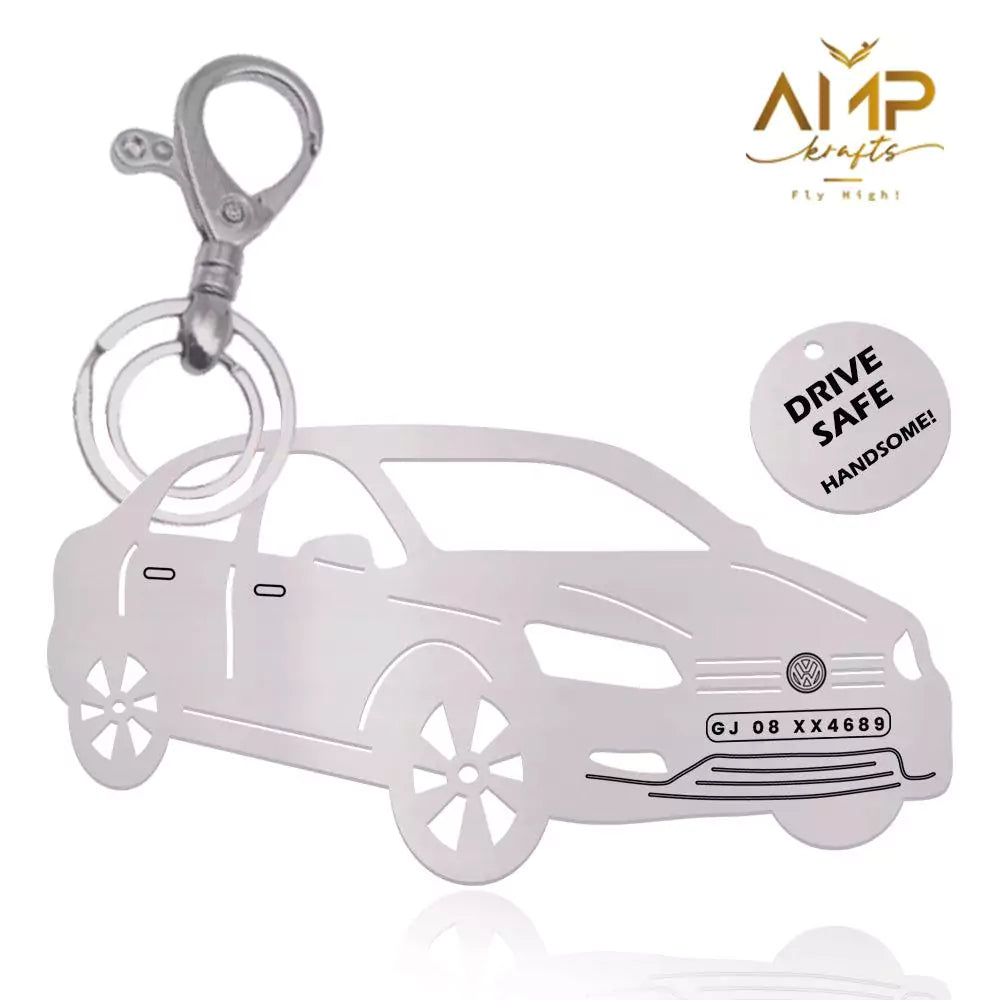 Engraved Vento keychain in premium finish, perfect gifting option