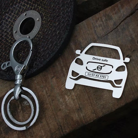 Custom Volvo XC60 keychain for wife rose gold brass romantic anniversary gifting idea.