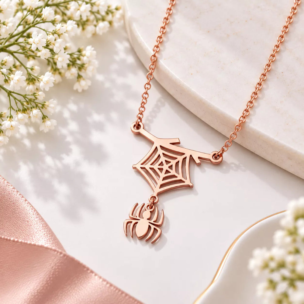Web of Wonder Pendant Necklace