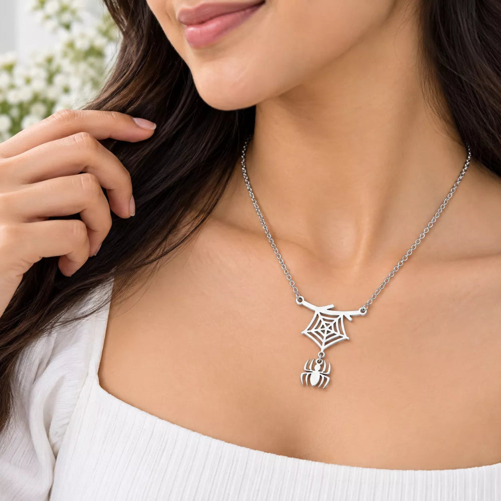 Web of Wonder Pendant Necklace
