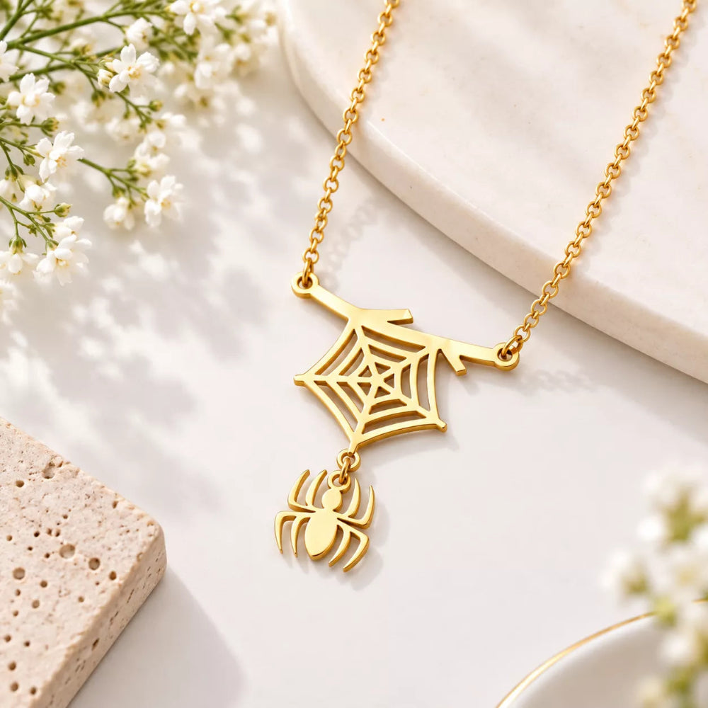 Web of Wonder Pendant Necklace