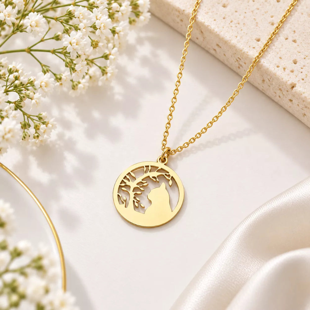 Whiskered Love Pendant Necklace
