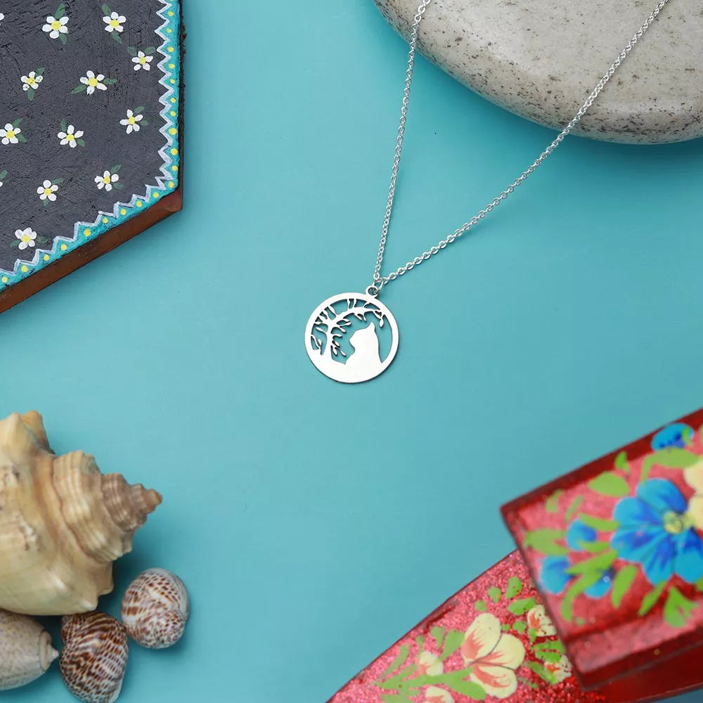 Whiskered Love Pendant Necklace