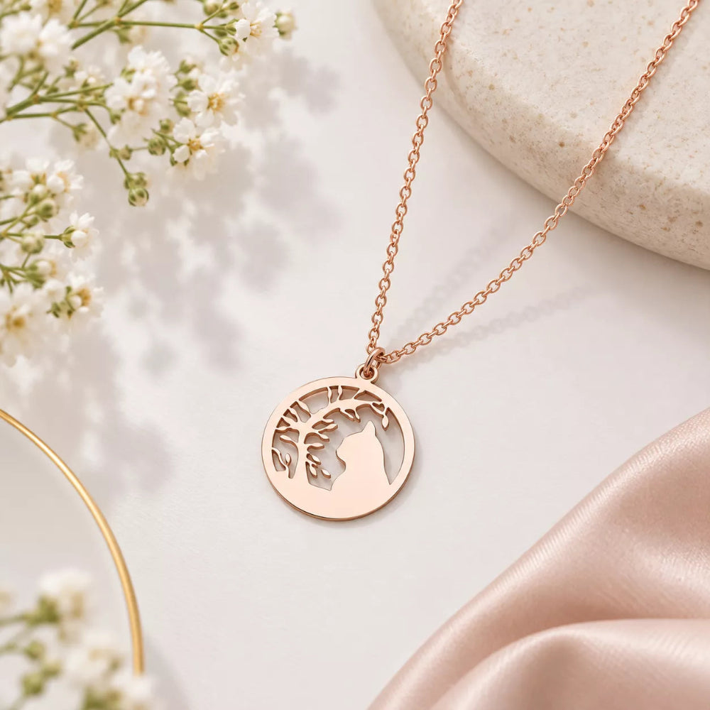 Whiskered Love Pendant Necklace