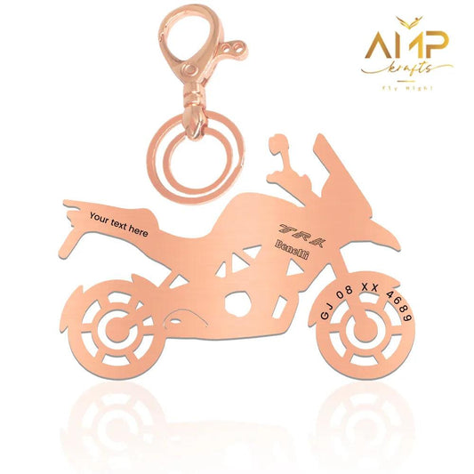 Benelli TRK 251 personalised keychain with name – ideal gift for bikers