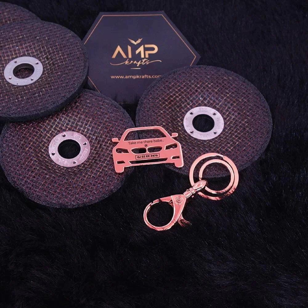 Premium BMW 3 Series key accessory with sleek metal finish