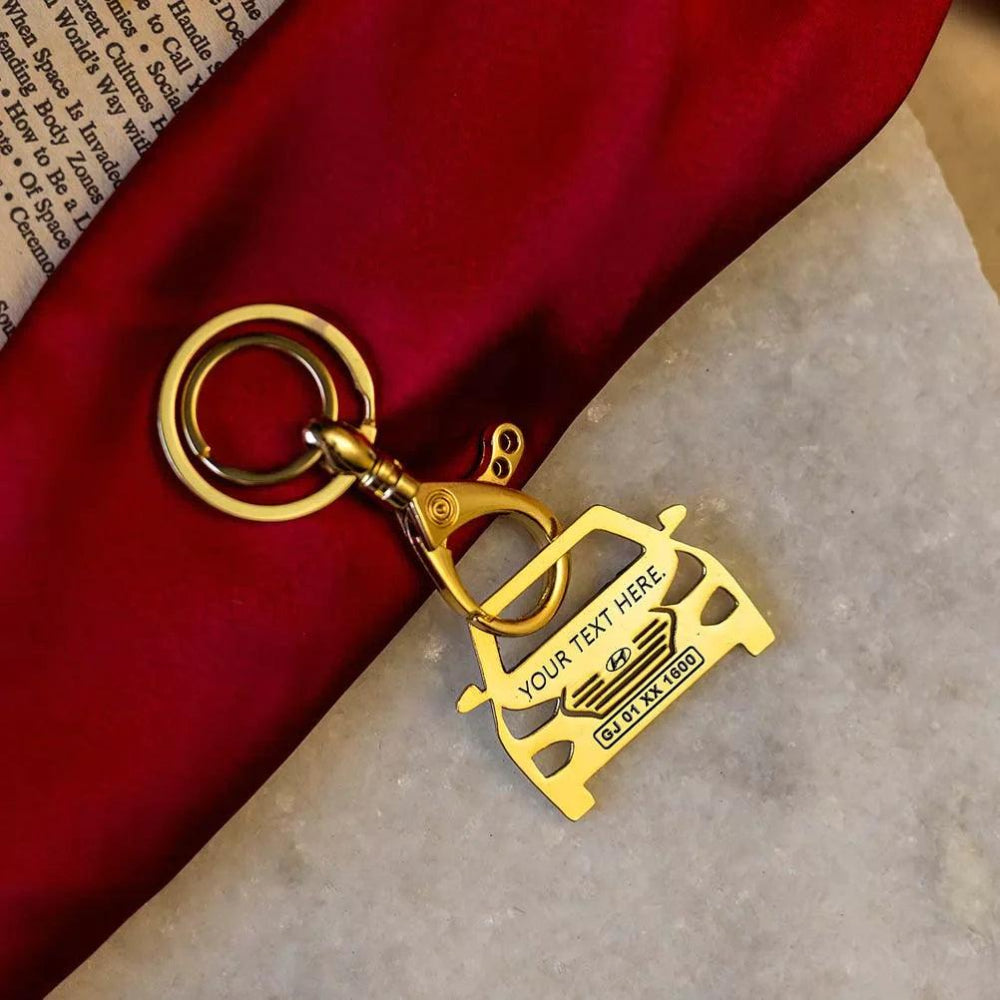 Hyundai Verna personalized keychain, unique gift for car enthusiasts