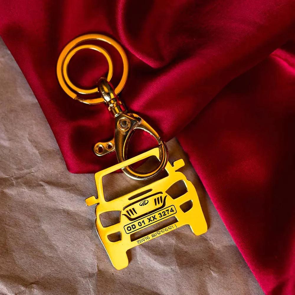 Scorpio themed keyring with a bold, sturdy look