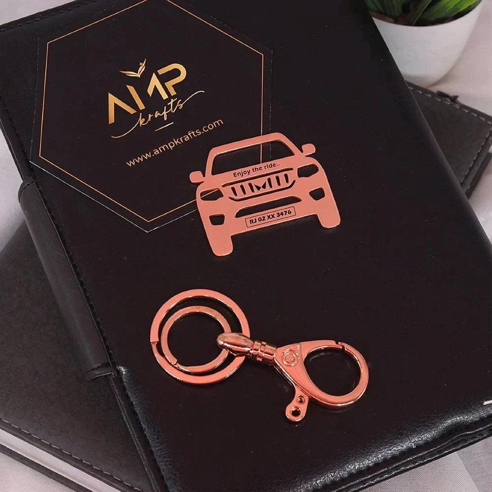 Premium Mahindra Scorpio-N keychain with sleek metal finish