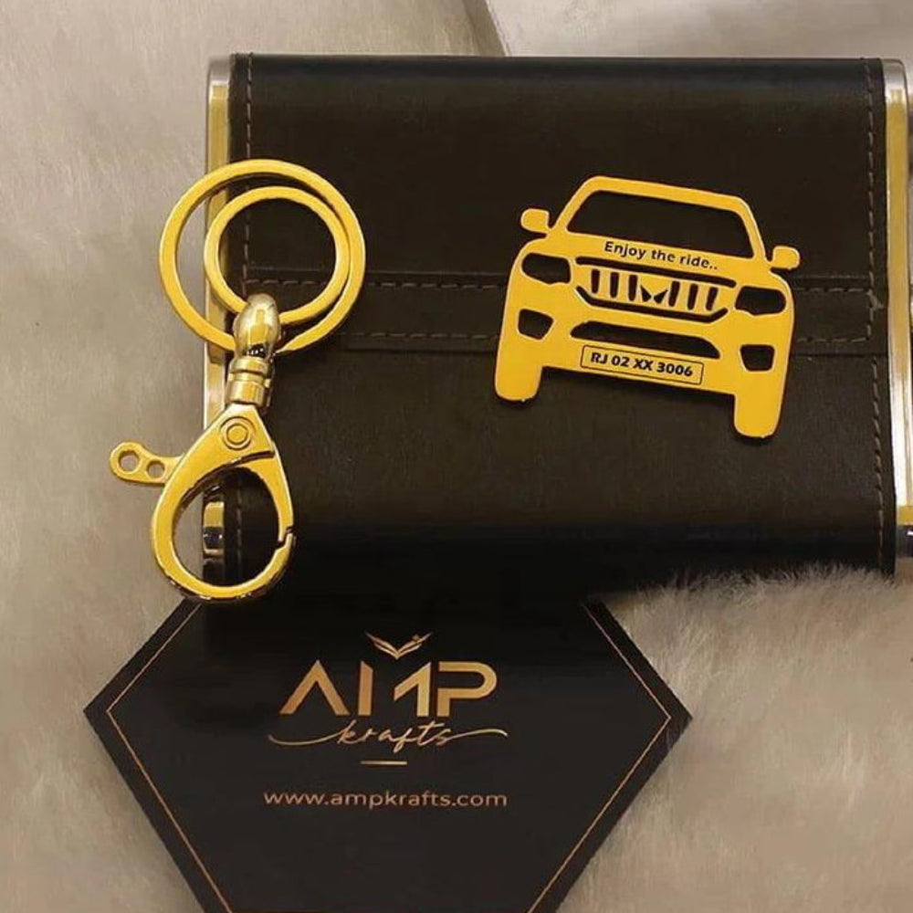 Mahindra Scorpio-N metal keychain for everyday car keys