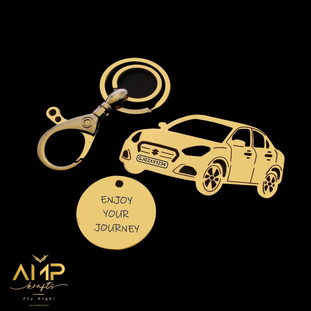 Custom Dzire 2022 keychain, dependable choice for car owners