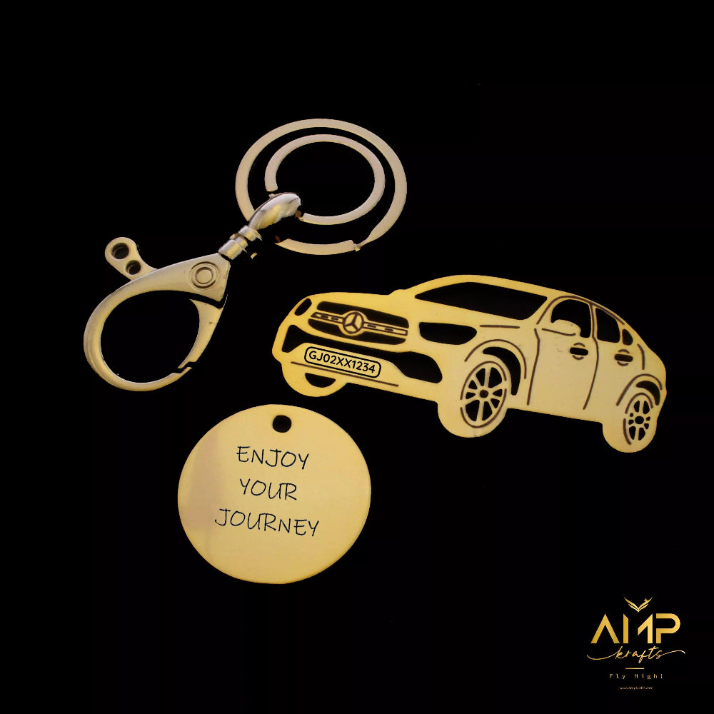 Personalized Name & Number Plate keychain