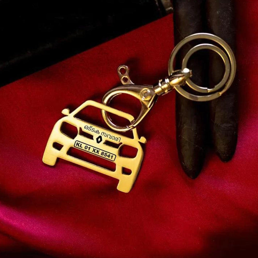 Renault Duster Climber personalized keychain gift for husband.